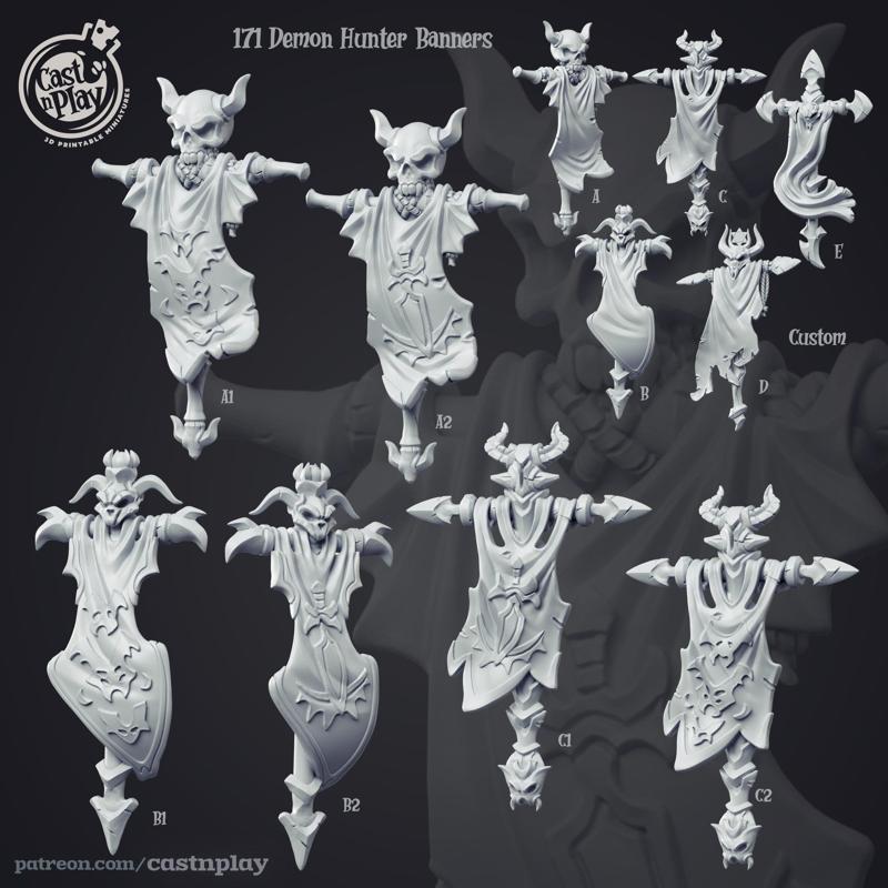 Demon Hunter Banners (Pre-Supported)