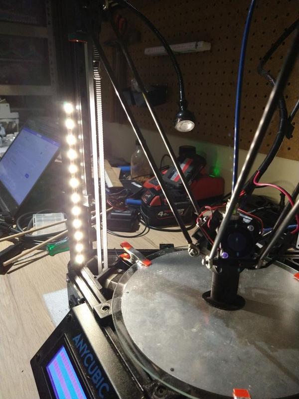 2020 rail LED strip mount