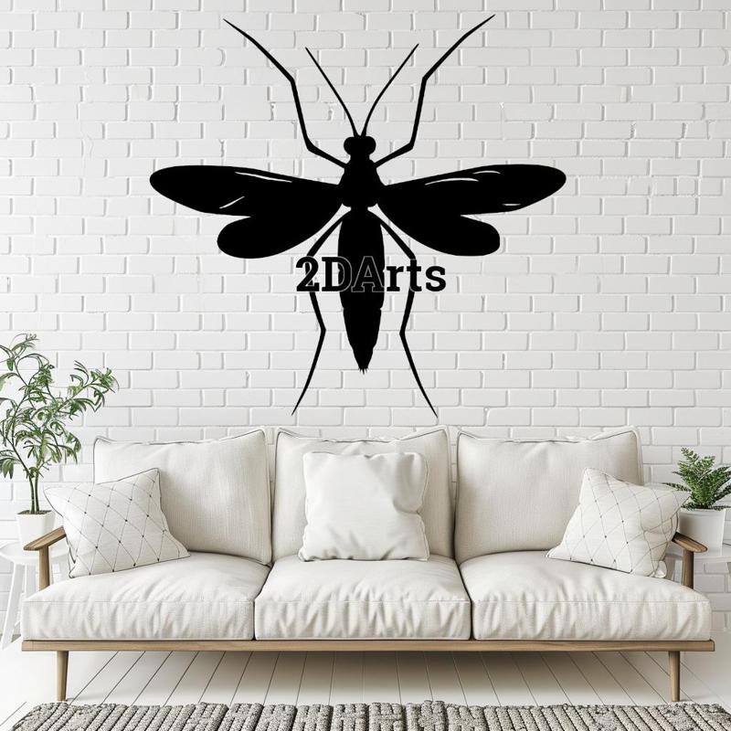 Mosquito 2D Wall Art/Window Art - Digital STL & SVG File