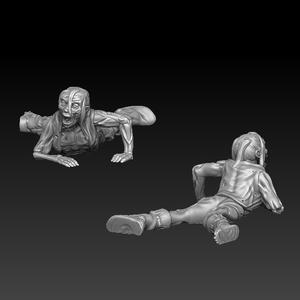 zombie broken crawling