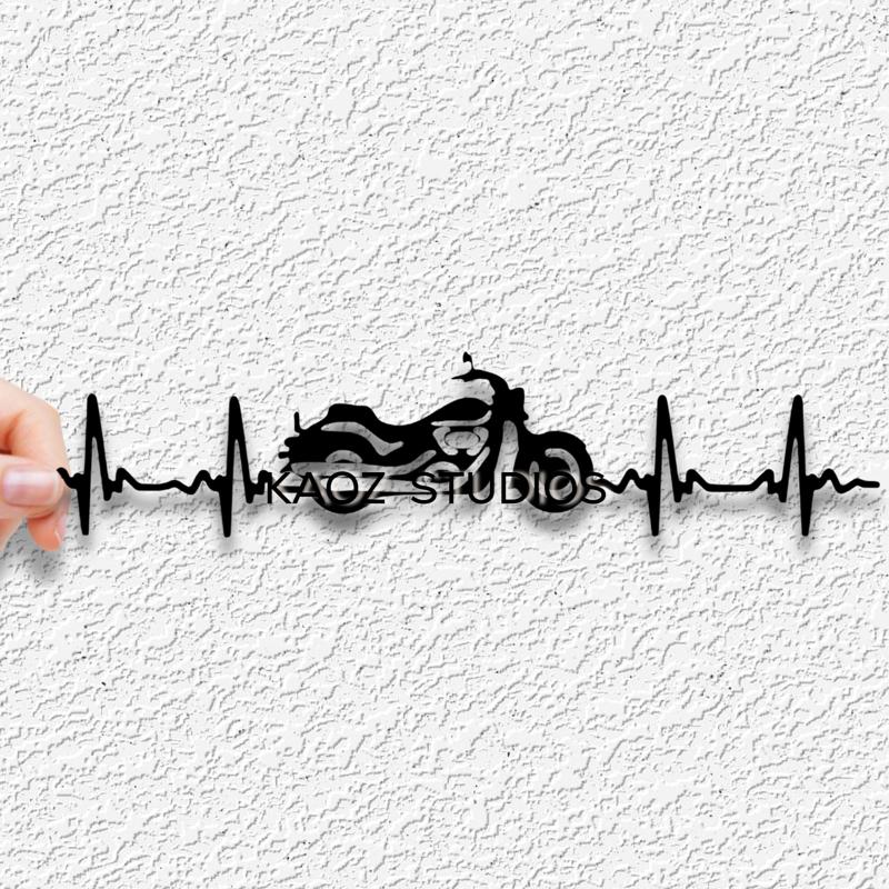 harley davidson wall art motorcycle wall decor heart beat decoration fanart