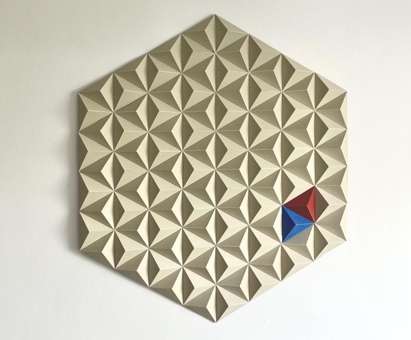 Triangles mosaic wallart