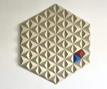 Triangles mosaic wallart