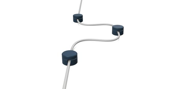 Aesthetic Surface-Mounted Cord Stays for Cable Management