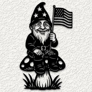 GNOME 4TH OF JULY WALL ART HOME DECOR
