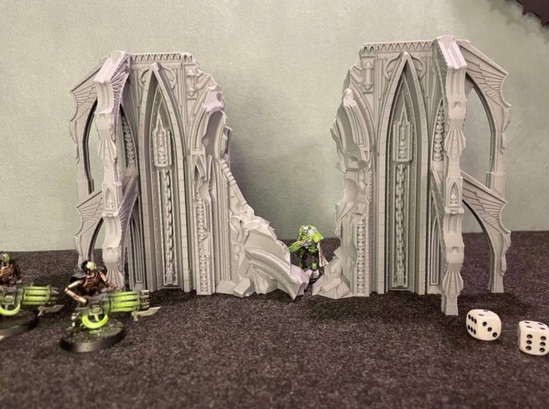 Wargame terrain The Door ruin Grimdark Gothic