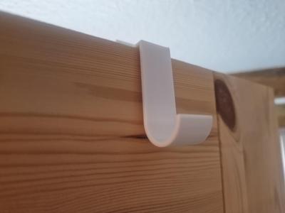customizable "reverse" door hook