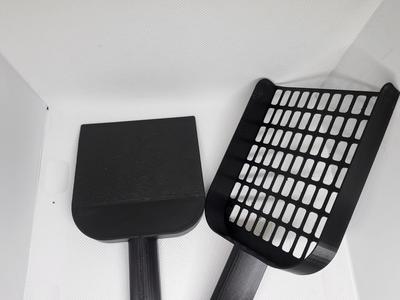 Litter box tools, cat cleaning tools