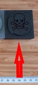 Leather Stamp - Risk of Death - 40mm