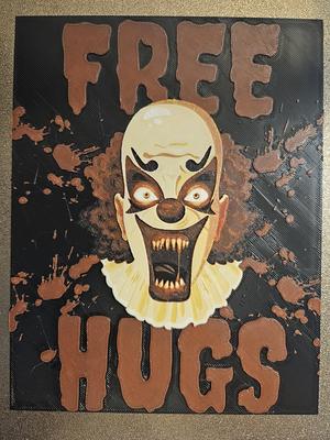Halloween Killer Clown Free Hugs Decoration