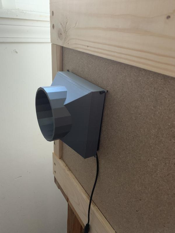 PC Fan to 4in Air Duct Tube