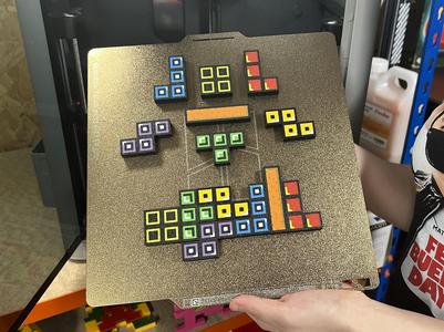 Multi Color Tetris Tetromino Magnets (7-designs)
