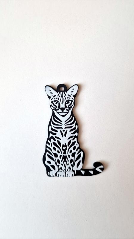 Ocelot keychain+magnet