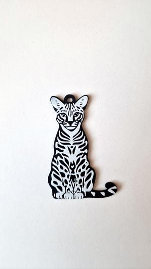 Ocelot keychain+magnet