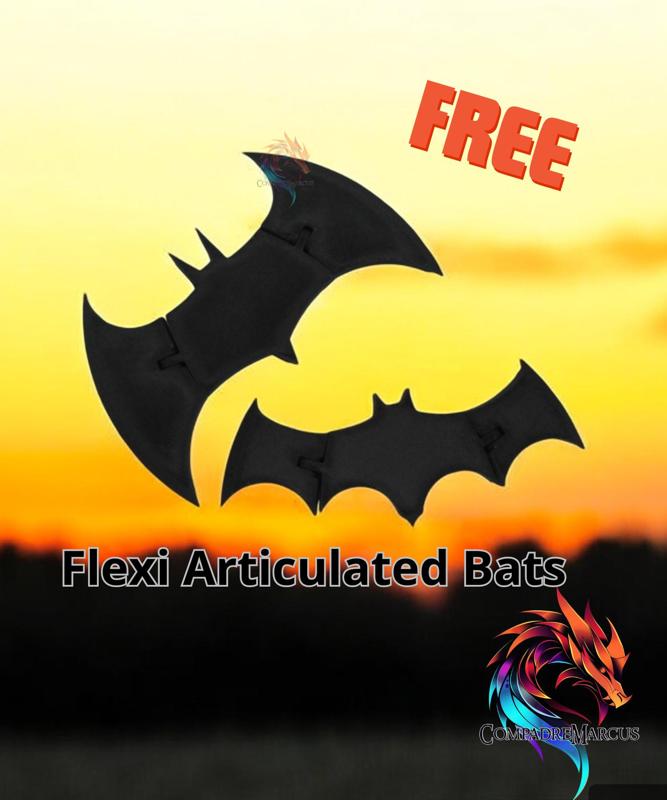 Articulated Flexi Bats / Print in place / 3mf included 