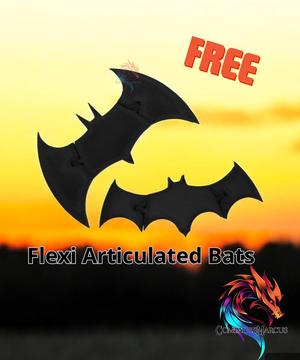 Articulated Flexi Bats / Print in place / 3mf included 