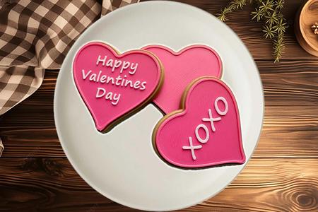 Valentine's Day Iced Sugar Cookie Customizable