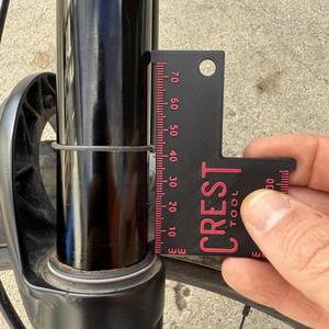 Mountain Bike Suspension Sag Ruler