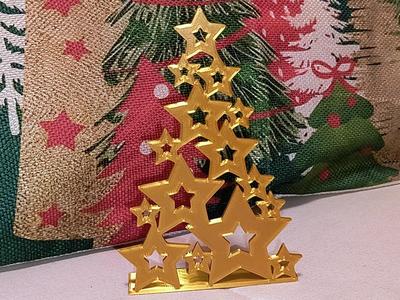 Christmas Tree with Stars Decoration
