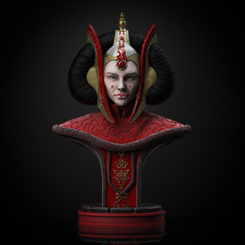 Queen Amidala bust (Pre-Supported)