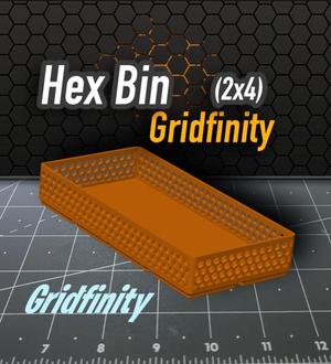 Hex Bin Gridfinity 2x4