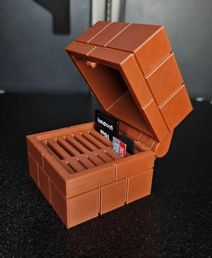 Mario Block SD Card/MicroSD Card Holder
