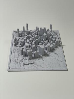 DOWNTOWN MANHATTAN TOPOGRAPHICAL MAP