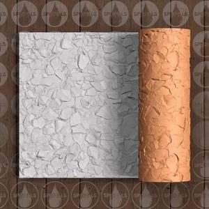 Thin Texture Roller (Low Resin Cost) – Rock Wall Or Path – 4.5 Inches Tall