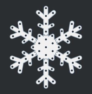 61 Led Pixel Snowflake