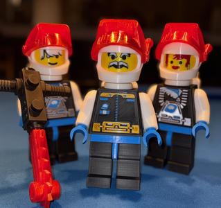 Classic Space Ice Planet 2002 Brick MegaFigures (5:1 Scale)
