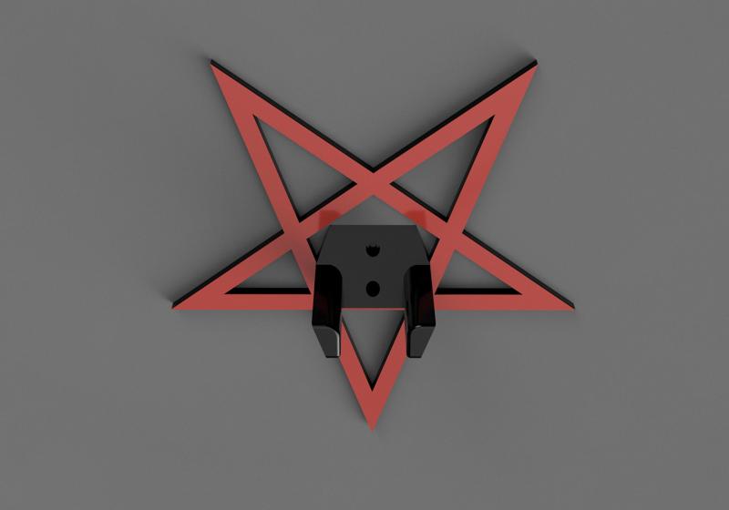 Luminous Pentagram Guitar Wall Mount
