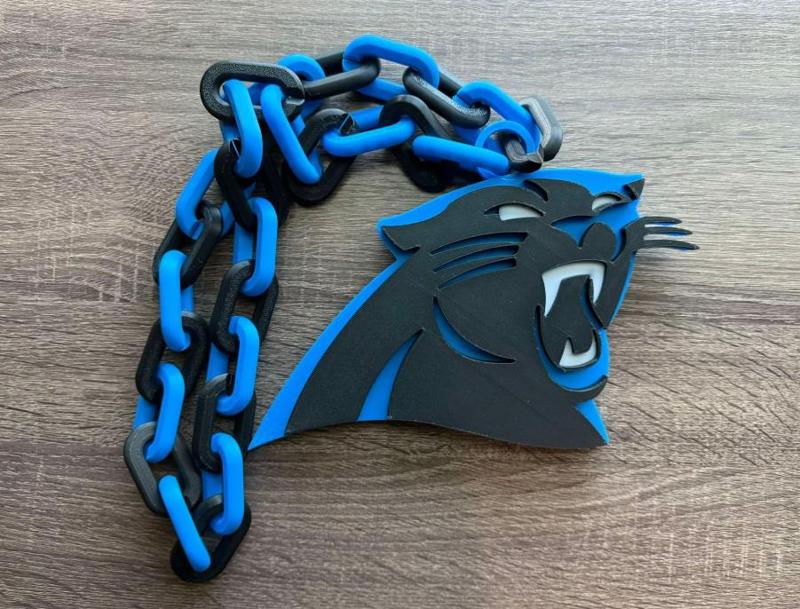 Carolina Panthers Oversized Necklace, Pendant