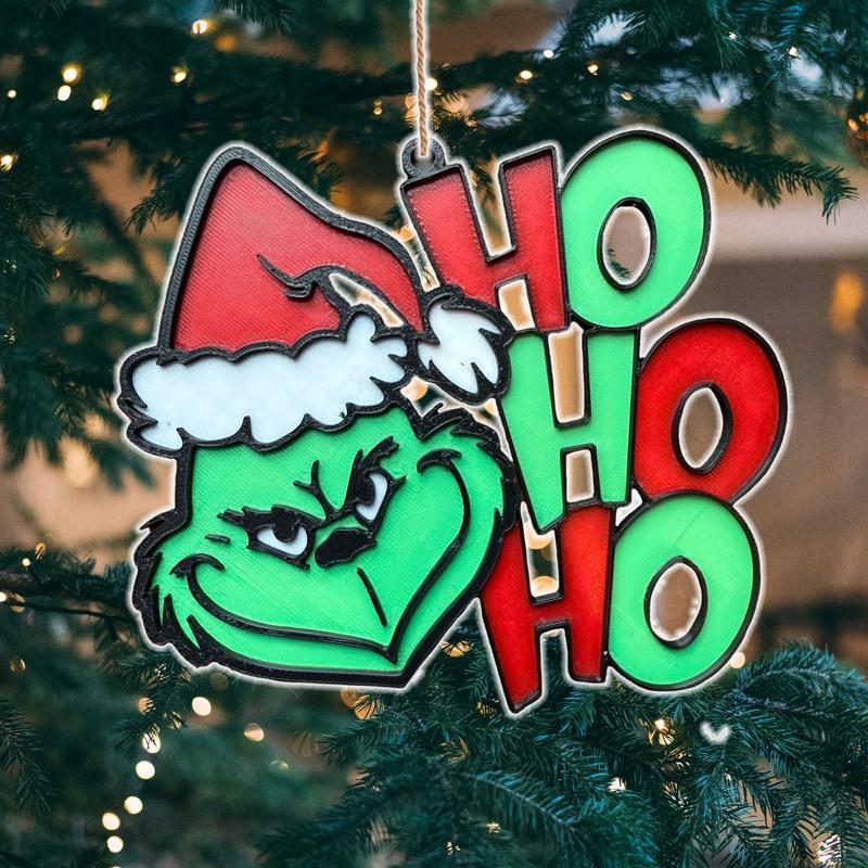 Christmas The Grinch Ho Ho Ho Tree Ornament