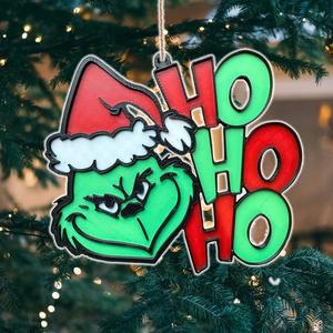 Christmas The Grinch Ho Ho Ho Tree Ornament