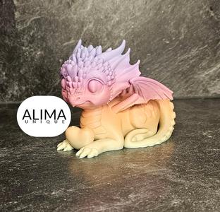 majestic baby dragon - heart design