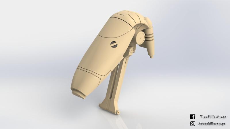 B1 Battle Droid Head Star Wars