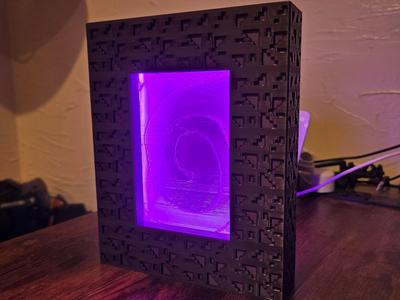 Minecraft Nether Portal Desk Light