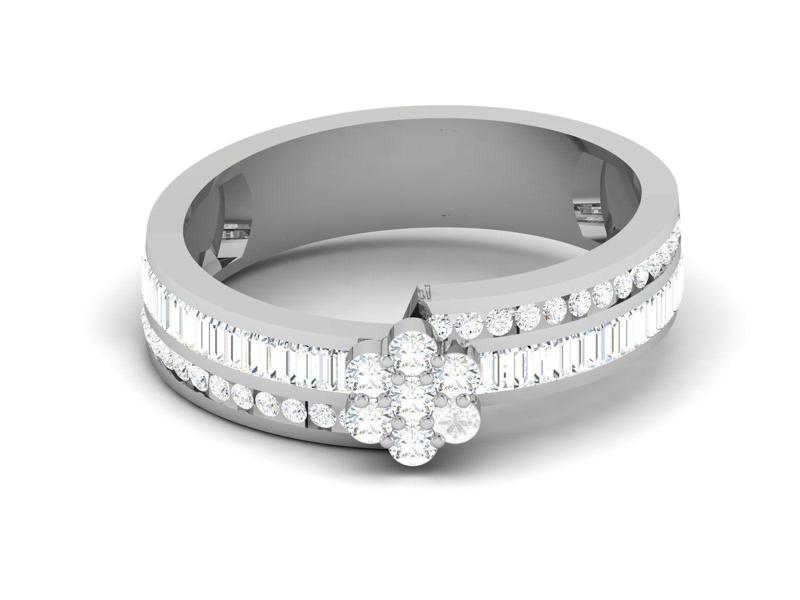 Women Diamond Ring 3dm render details