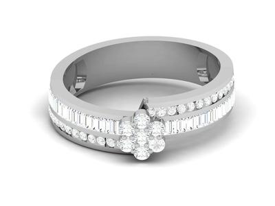 Women Diamond Ring 3dm render details