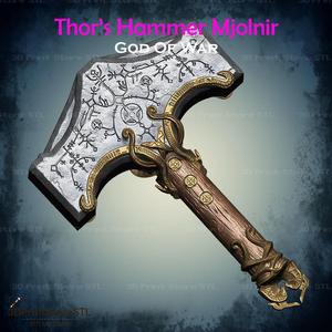 Thors Hammer Mjolnir Cosplay God of War - STL File