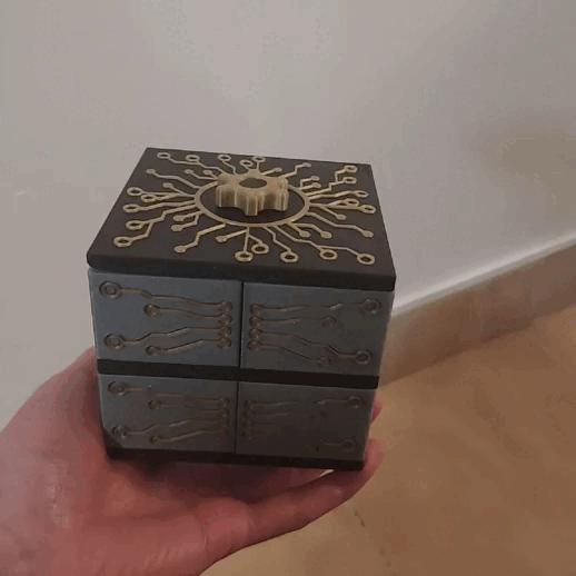 Electronic box - 2x4 compartments 