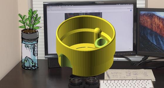 Desktop Aquaponic Planter - Customizable