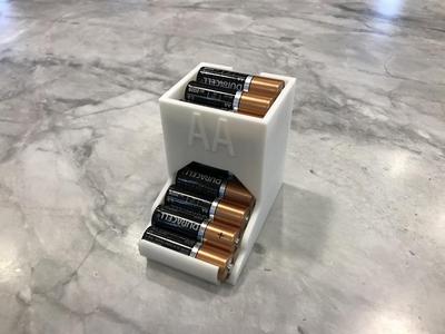 Nice Looking and Compact Tabletop AA Battery Holder