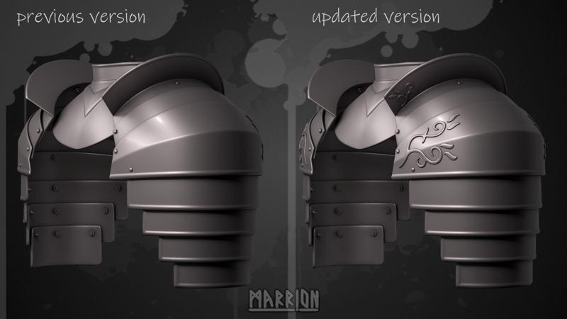 UPDATED Gorget and shoulder pads of Gondor LoTR