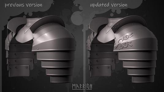 UPDATED Gorget and shoulder pads of Gondor LoTR