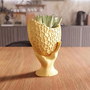 3D Hand Holding Planter STL File - Hand Decor For Home, Unique 3D Printable Planter, Indoor Desk Planter, Decorative Pot, Cute Plant Holder