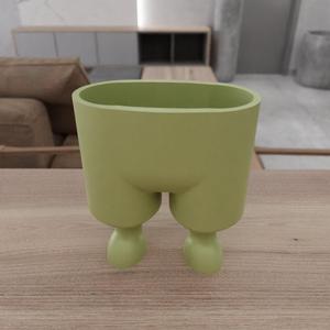 3D Pants Desk Planter as Stl File & 3D Printed Decor, Vases, Vase for Flowers, Gifts for Him, Home Decor, Unique Planter, Desk Planter