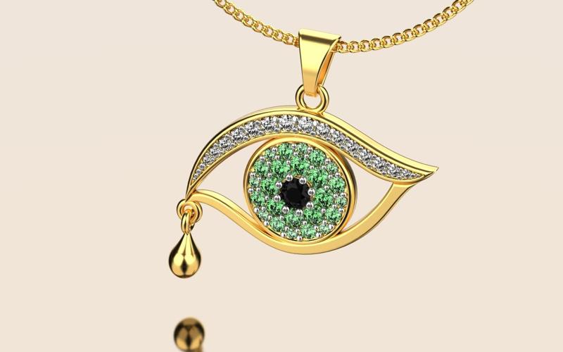 Eye diamond pendant 02 cartier
