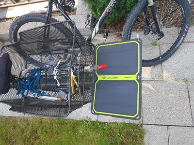 Goal Zero Nomad 7 bike mount for basket