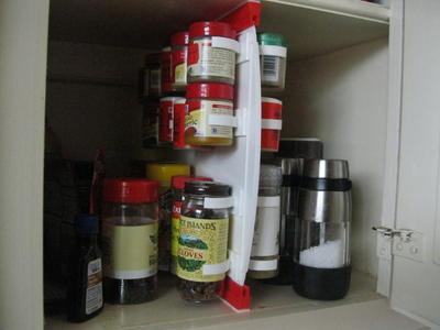 Sliding Rail Mount System for a spice rack